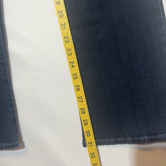 Seven7 Women’s Jeans Size 12 Blue Stretch Denim Mid Rise Slim Bootcut Zipper - Picture 7 of 16